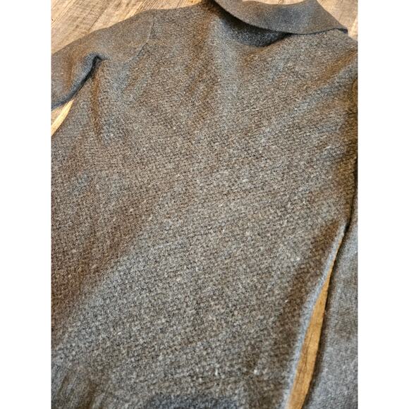 Tory burch wool Collared pullover v neck sweater Womens small gray - Picture 7 of 7